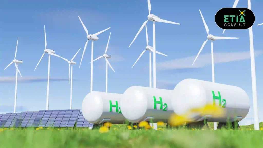 Green hydrogen clean energy plant with sustainable future technology