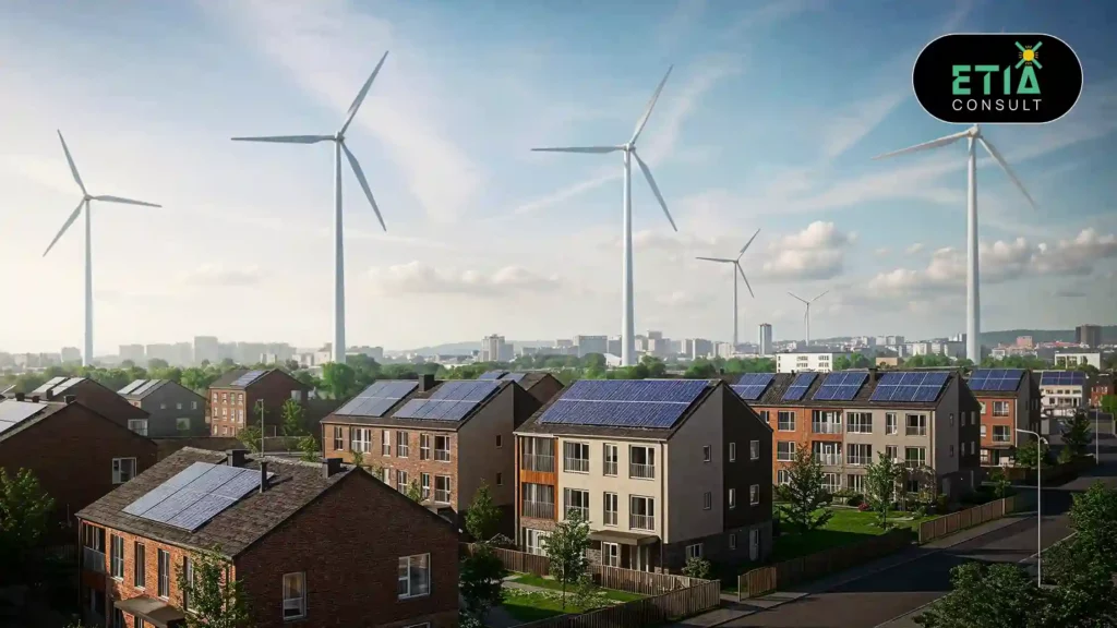 Key components of decarbonization including renewable energy, energy efficiency, electrification, and carbon capture