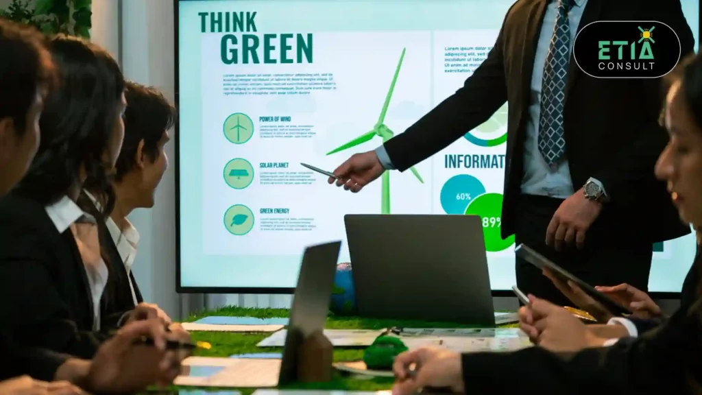Strategic consulting role in decarbonization helping businesses reduce carbon emissions and achieve sustainability goals