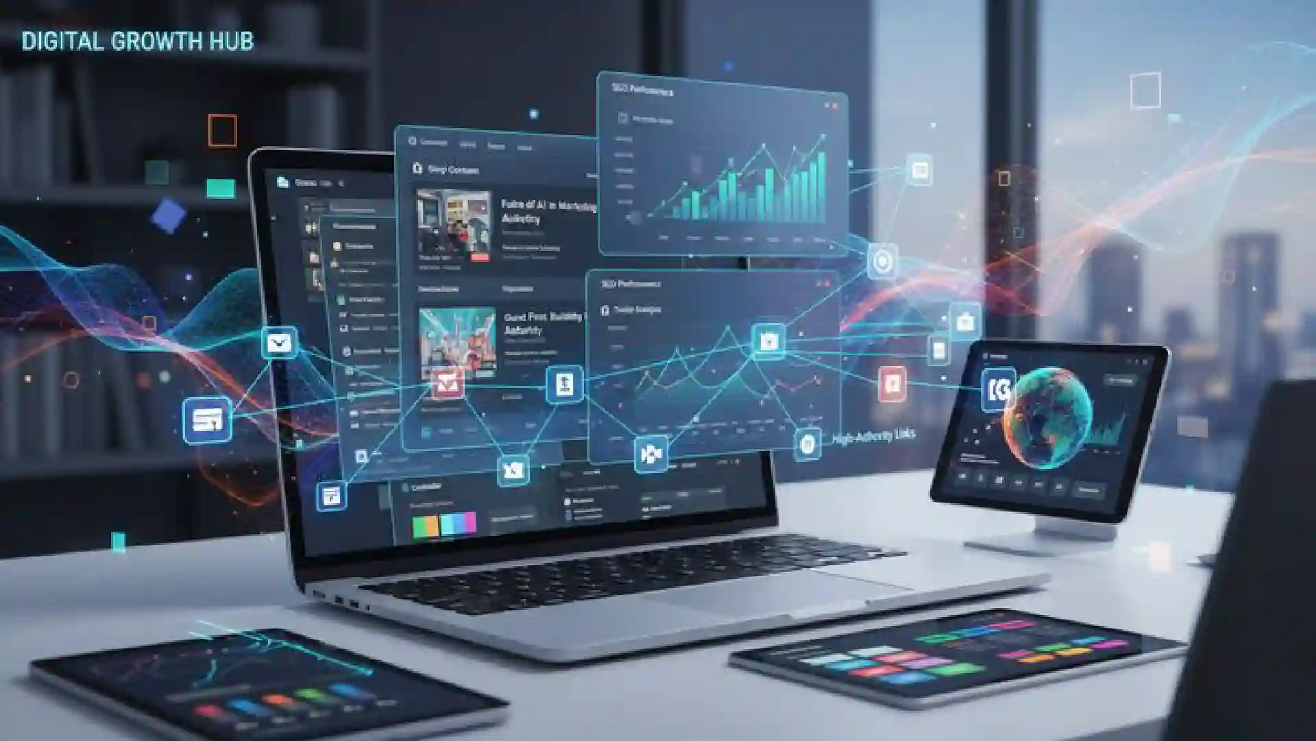 ETIAconsult trading analytics dashboard showing AI-powered predictive analytics for commodity and energy trading, including price forecasting, demand and supply modeling, and real-time market signal monitoring