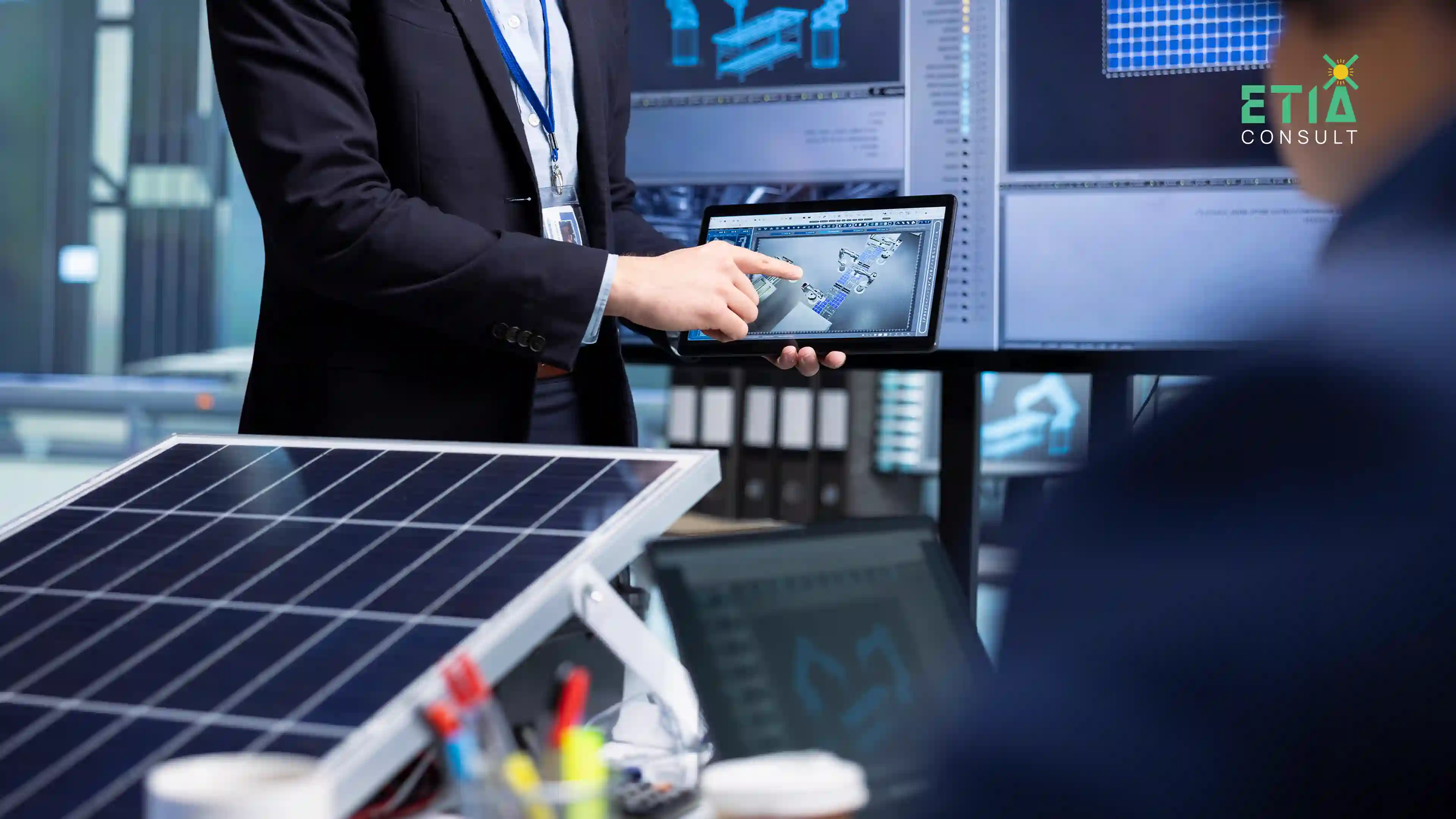 Energy market analytics dashboard showing real-time data, forecasting, and smart decision-making for modern energy businesses