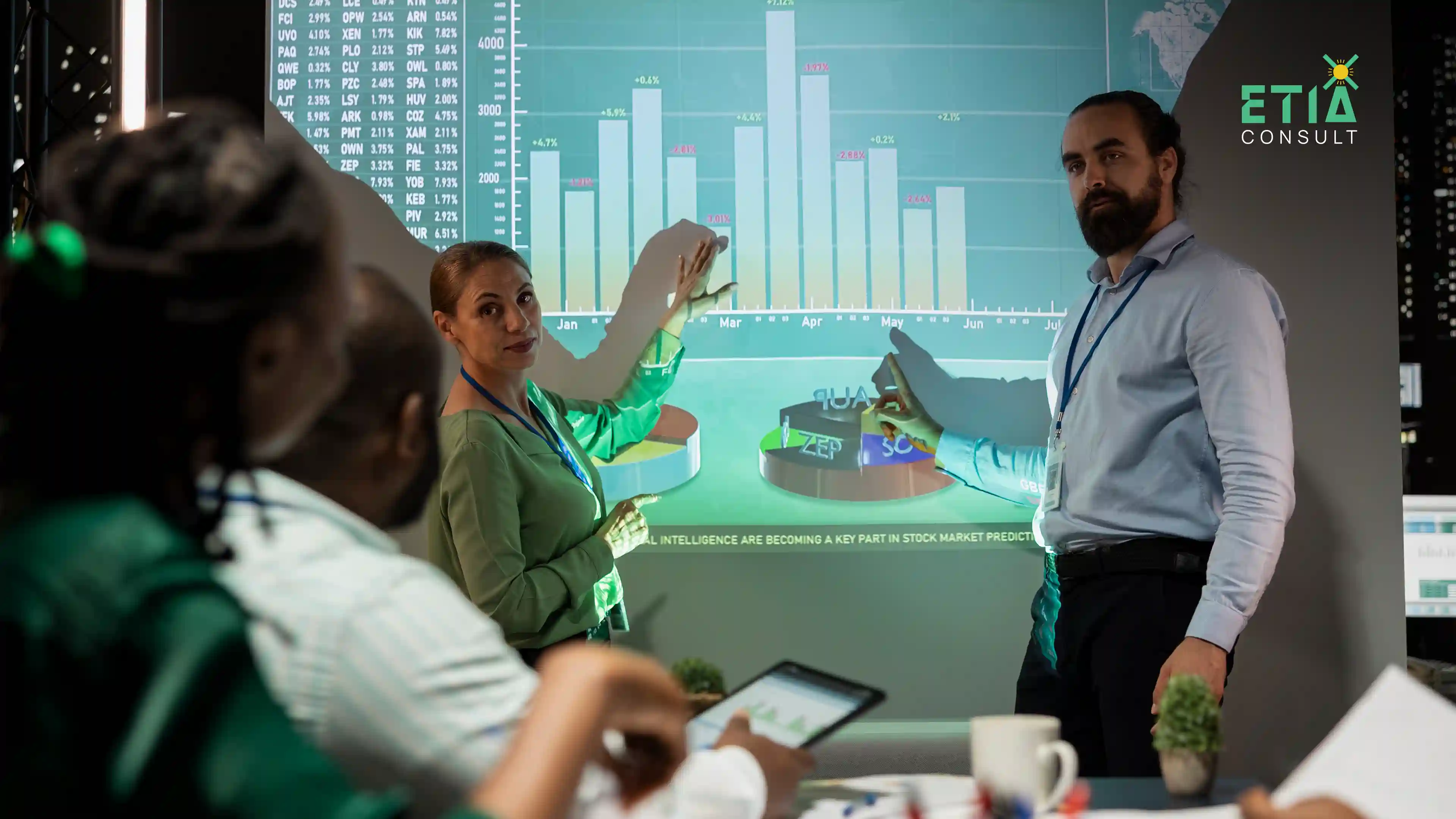 ETIAconsult automated ESG reporting dashboard showing centralized sustainability data collection, validation, and compliance monitoring