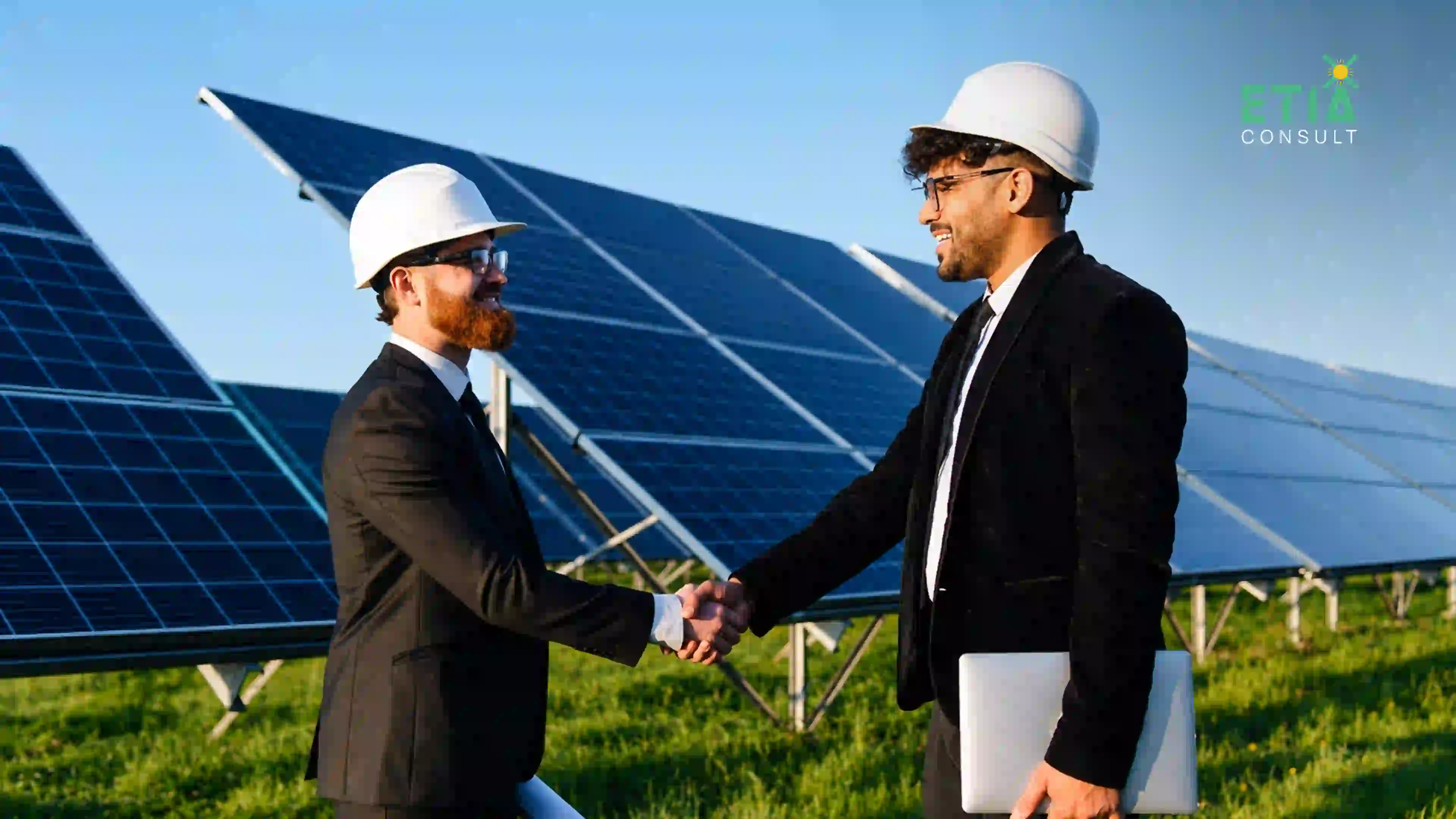 ETIAconsult renewable energy team reviewing physical, virtual, and on-site power purchase agreement structures for a Netherlands based business