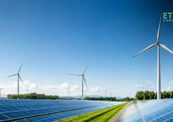 Enterprise decarbonization strategy framework showing emissions baseline, carbon reduction targets, and net zero planning roadmap
