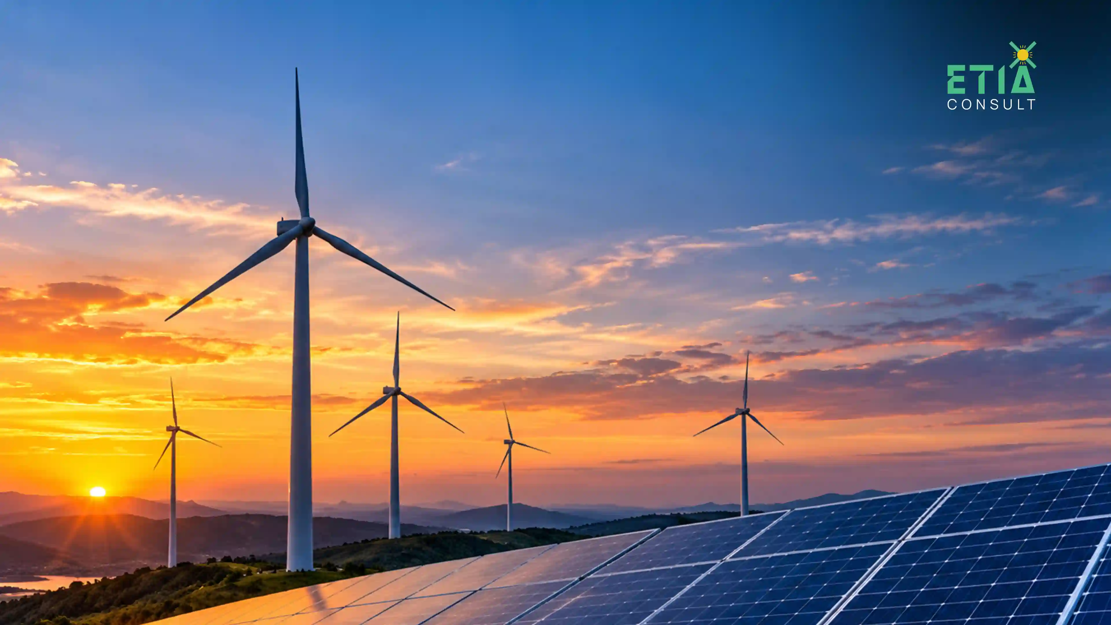 Energy analysts reviewing electricity price volatility and procurement risk dashboards, ETIAconsult Netherlands