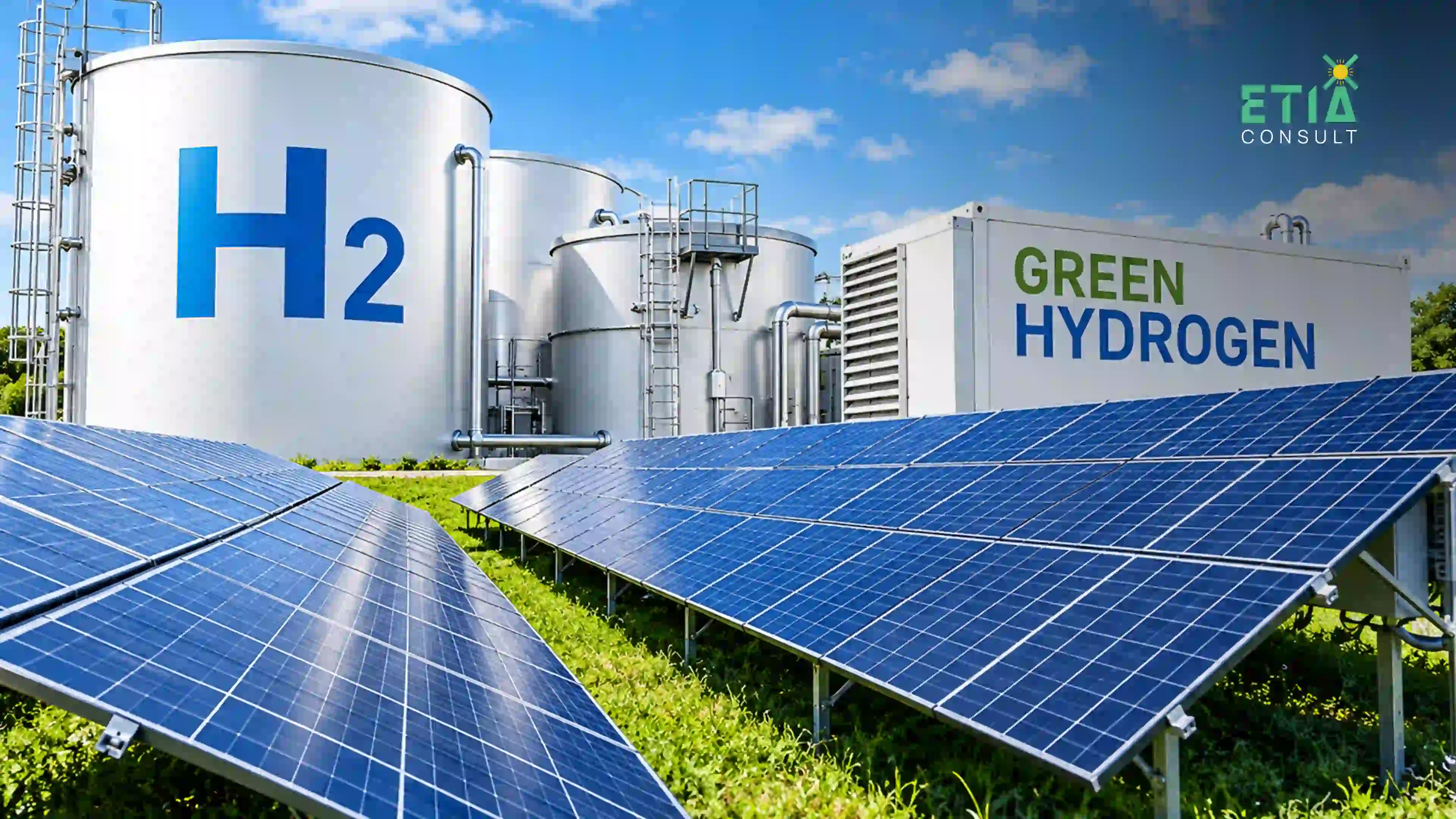 Green hydrogens production process using renewable electricity and electrolysis